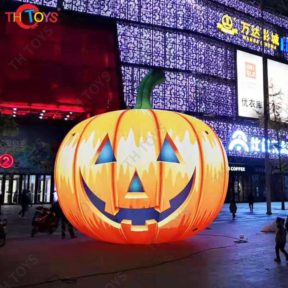 Giant inflatable halloween outside Pumpkin Light Pop-up Jack-o'-lantern LED Light Glowing Pumpkin Lanterns Horror Decor