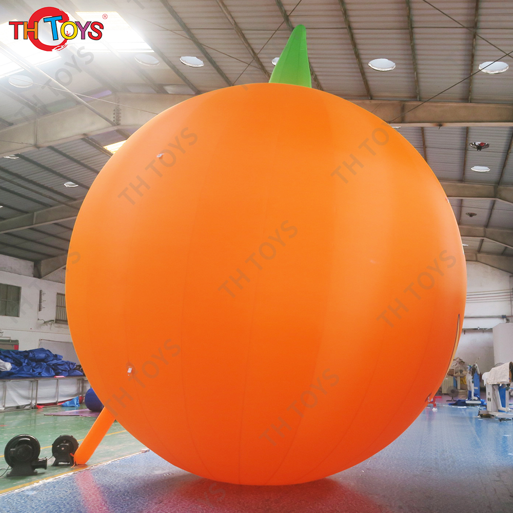 Free Air Shipping 6m 20ft Giant Inflatable Halloween Advertising Pumpkin with light Anime Decorations Outdoor