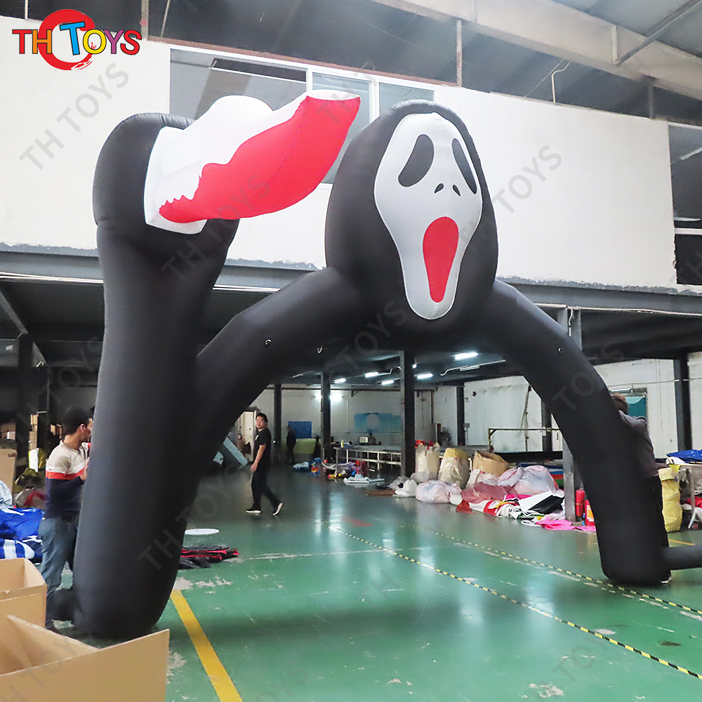 Free Door Ship Outdoor Activities Inflatable Halloween inflatable arch with sword for sale