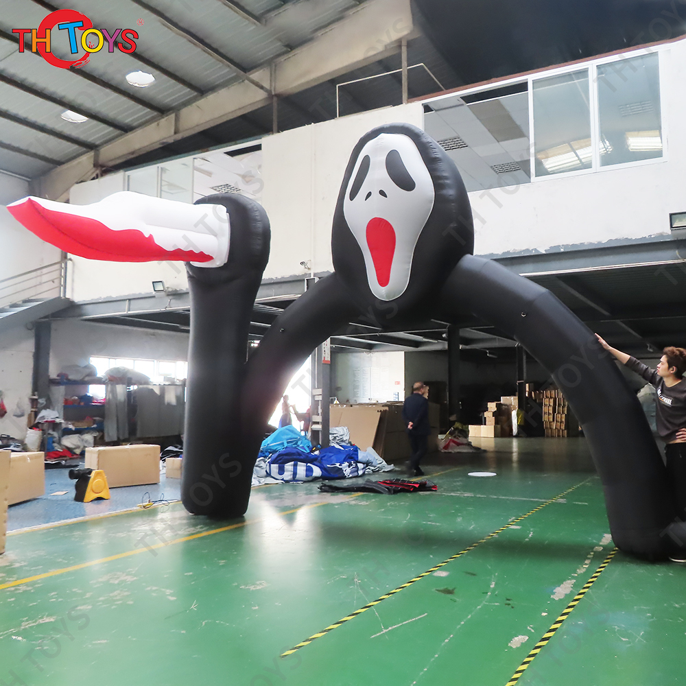 Free Door Ship Outdoor Activities Inflatable Halloween inflatable arch with sword for sale