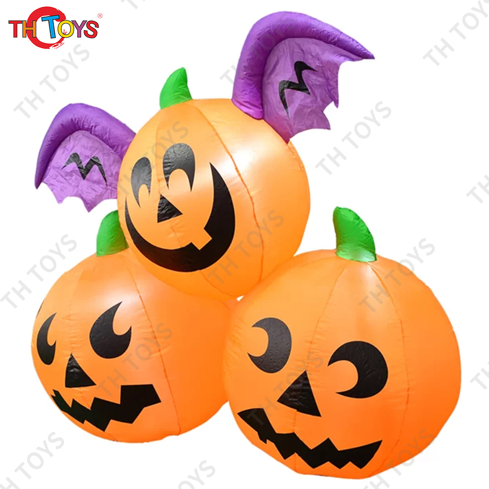 free air ship to door,10ft/3m high Halloween Decoration family Yard inflatable pumpkin model for sale