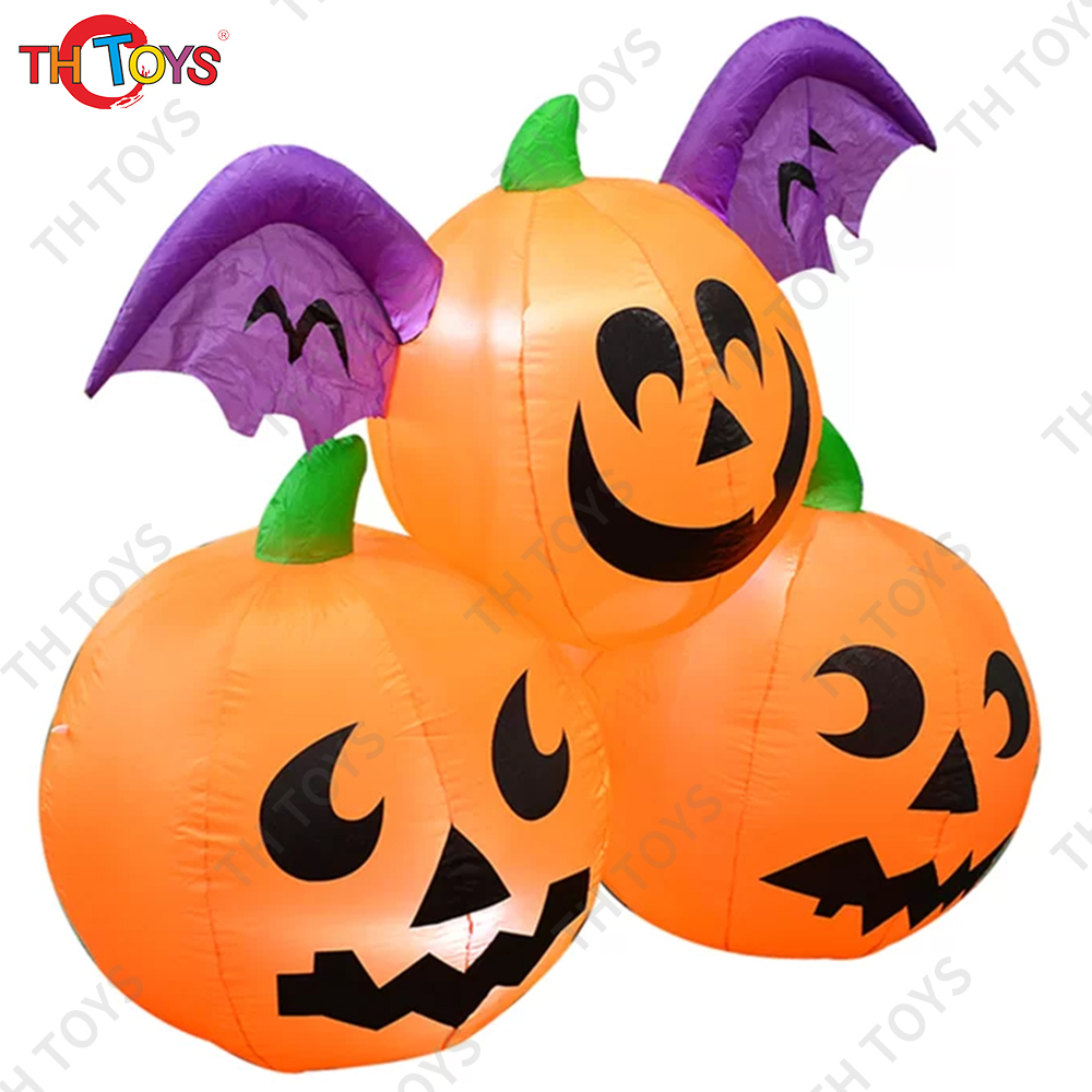 free air ship to door,10ft/3m high Halloween Decoration family Yard inflatable pumpkin model for sale