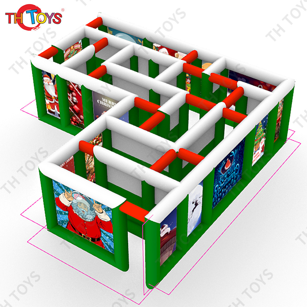 free air shipping to door, Custom Made 6x3m Christmas Inflatable Laser Tag Arena Inflatable Maze field For Sale