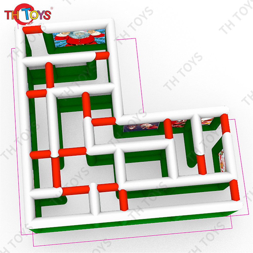 free air shipping to door, Custom Made 6x3m Christmas Inflatable Laser Tag Arena Inflatable Maze field For Sale