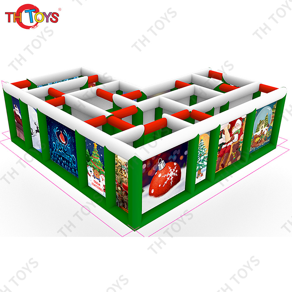 free air shipping to door, Custom Made 6x3m Christmas Inflatable Laser Tag Arena Inflatable Maze field For Sale