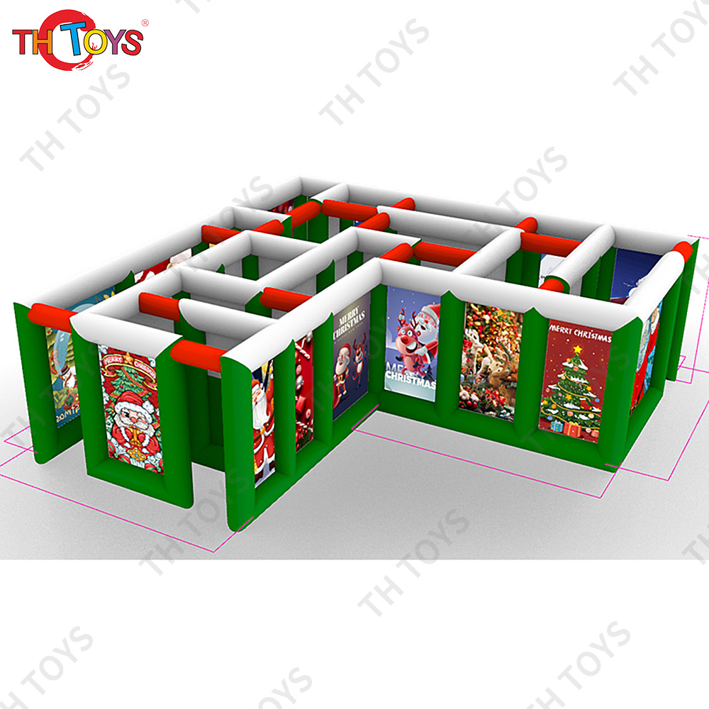 free air shipping to door, Custom Made 6x3m Christmas Inflatable Laser Tag Arena Inflatable Maze field For Sale