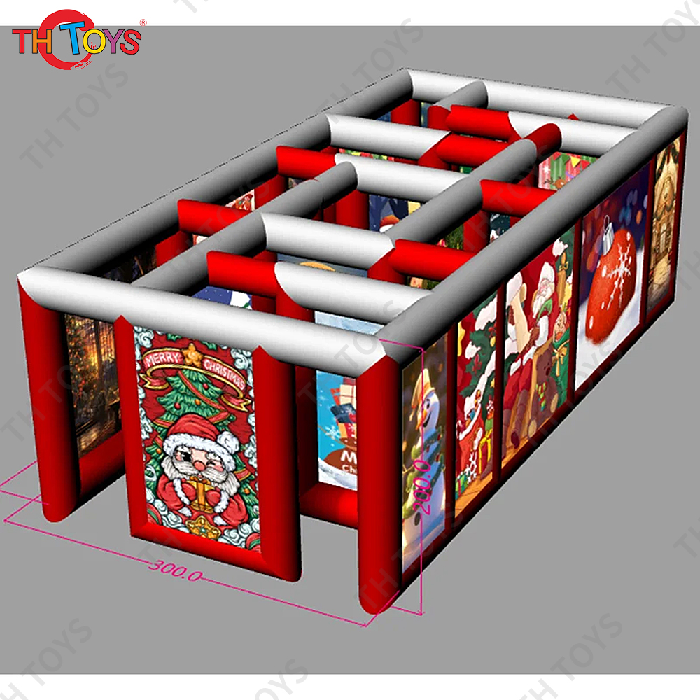 free air shipping to door, Team Building Games Inflatable Labyrinth Inflatable Maze Arena, outdoor Christmas inflatable maze