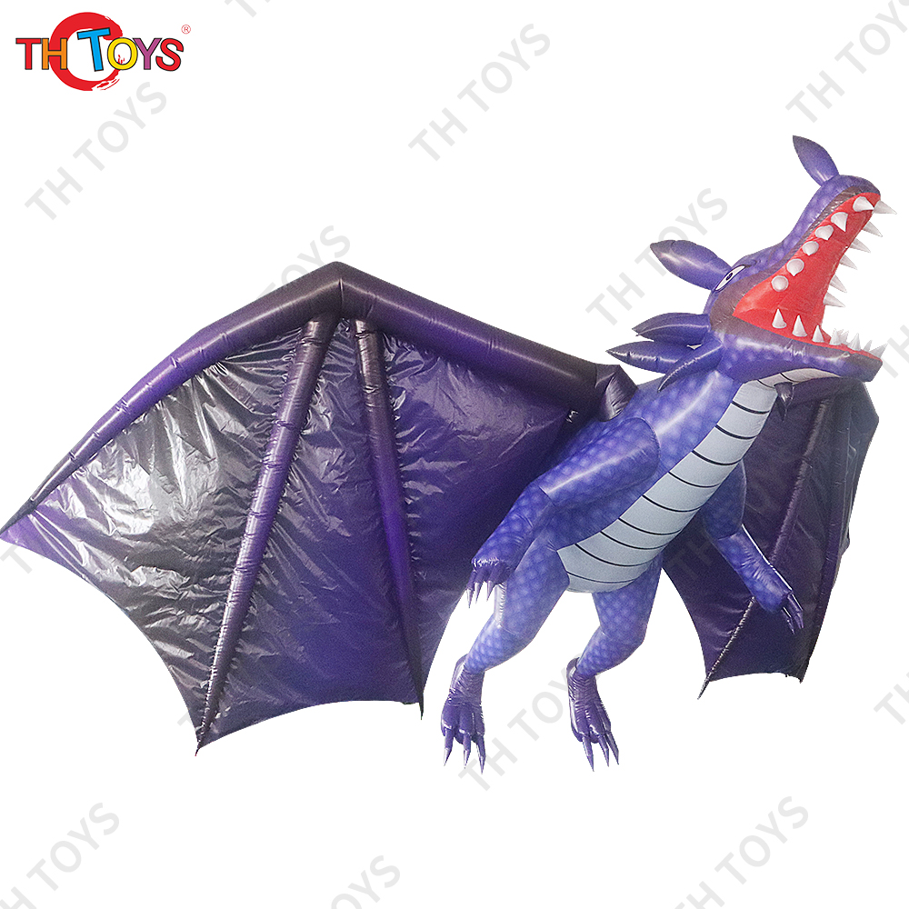 Free air ship to door, stage decorative inflatable hanging flying dragon,customized 6.3m high inflatable dargon balloon