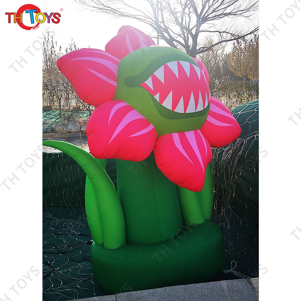 Halloween Decoration Giant Inflatable Eye Air Blow Eyeball Flower LED Light Air Blow Alien Creature Standing Monster