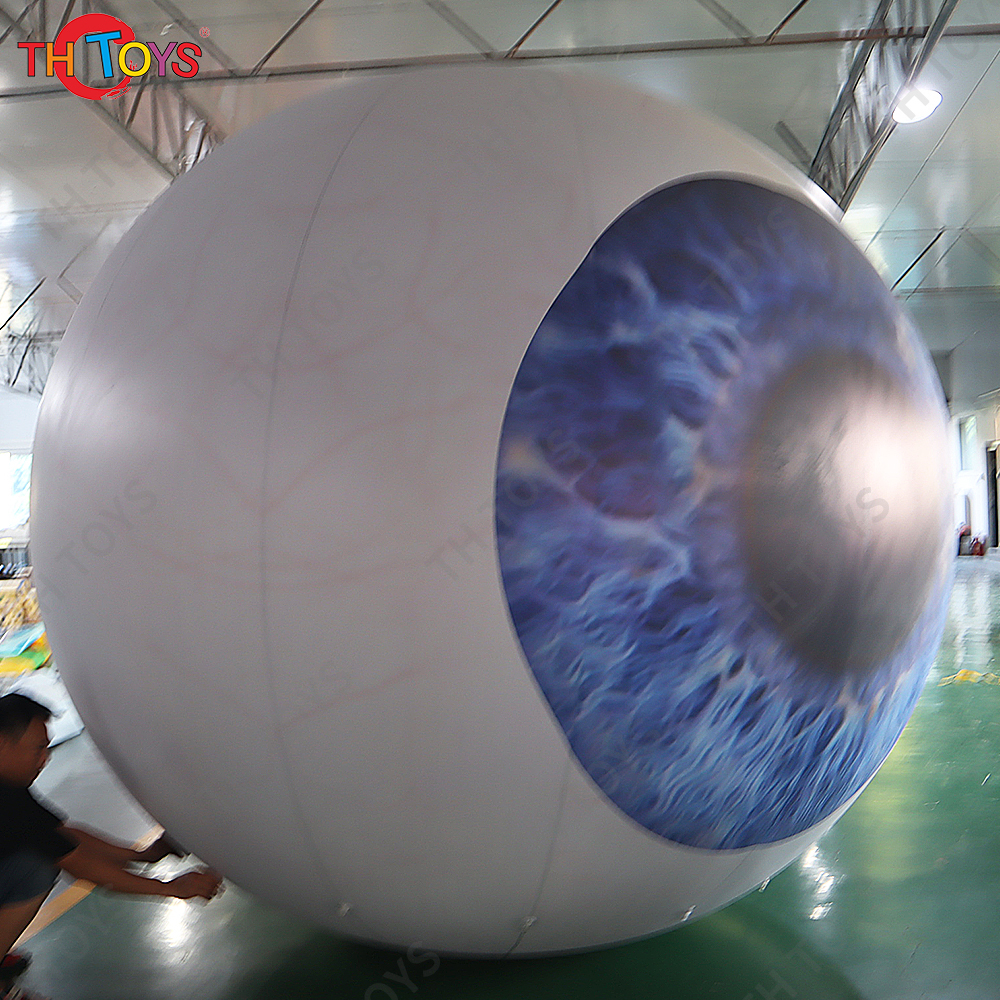 Free Door Shipping Inflatable Halloween Eyeball Holiday Horror Decorations Garden Yard Luminous Decoration