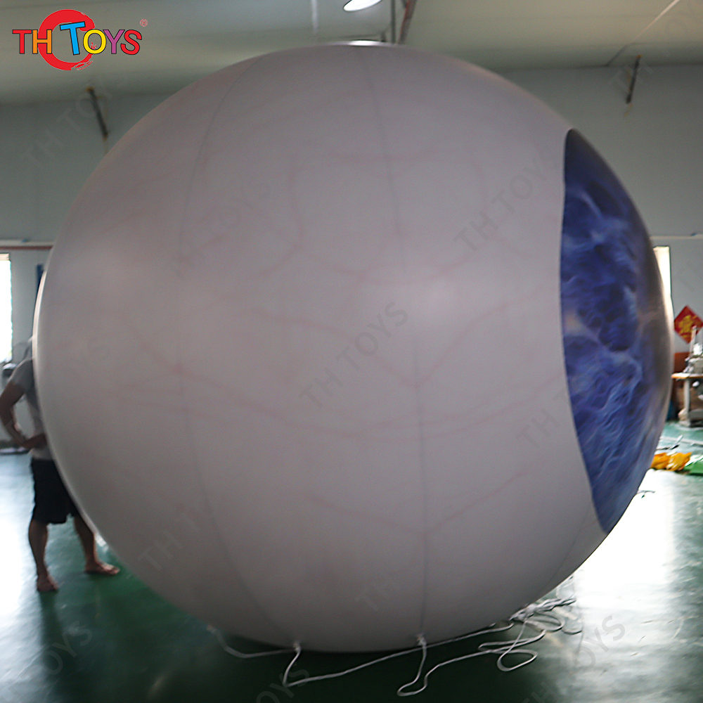 Free Door Shipping Inflatable Halloween Eyeball Holiday Horror Decorations Garden Yard Luminous Decoration
