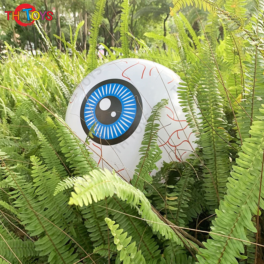 Free Door Shipping Inflatable Halloween Eyeball With LED Lights Holiday Horror Decorations Garden Yard Luminous Decoration