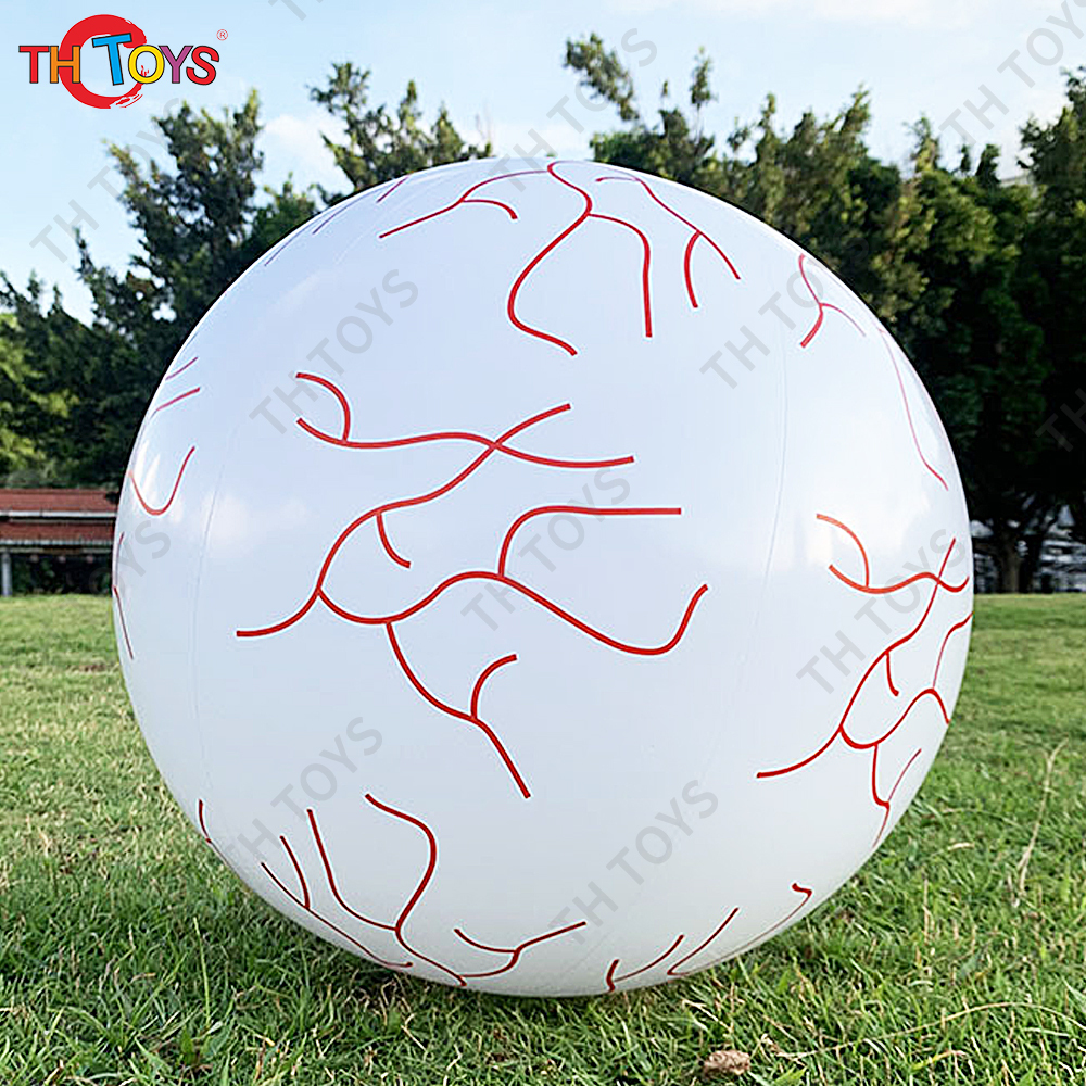 Free Door Shipping Inflatable Halloween Eyeball With LED Lights Holiday Horror Decorations Garden Yard Luminous Decoration