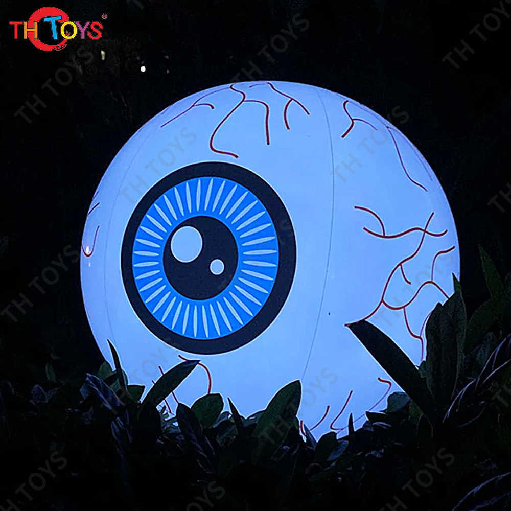 Free Door Shipping Inflatable Halloween Eyeball With LED Lights Holida