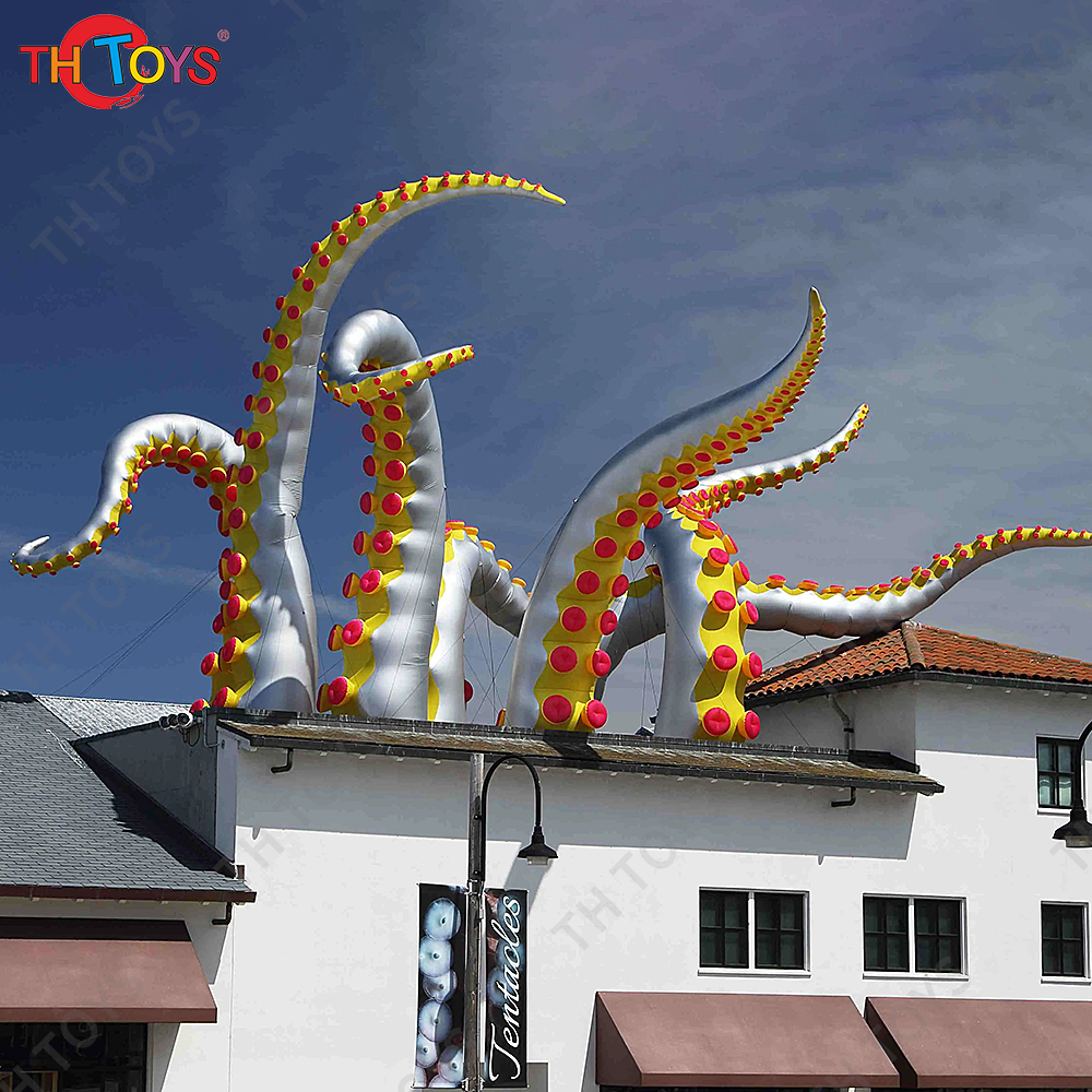 New Design INFLATABLE TENTACLES Outdoor Giant inflatable octopus tentacle inflatable inkfish feet for halloween decoration