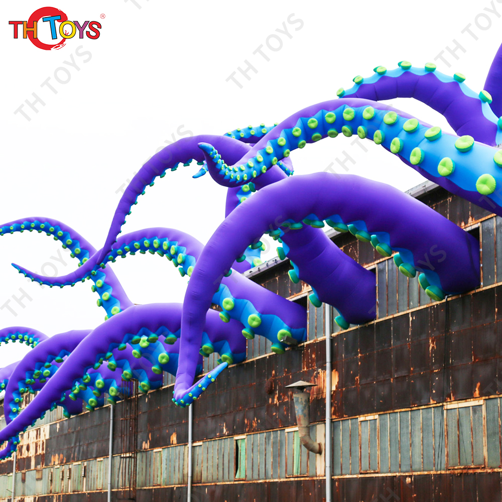 inflatable tentacles 3m/4m/6m high giant Inflatable Octopus tentacles for building/stage decoration,free air ship to door