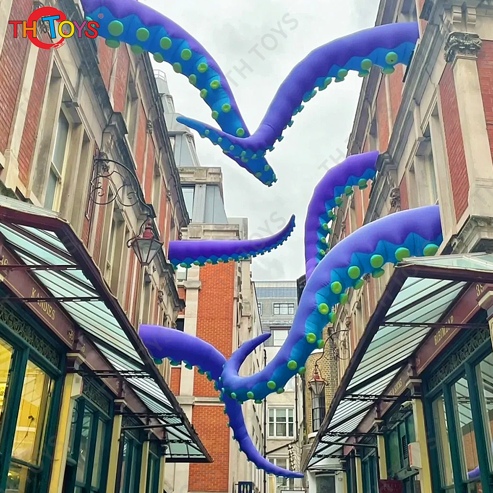 inflatable tentacles 3m/4m/6m high giant Inflatable Octopus tentacles for building/stage decoration,free air ship to door