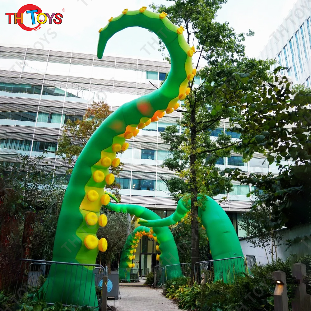 Free air ship to door! New Halloween party 3m 4m 6m long inflatable octopus tentacles leg for sale