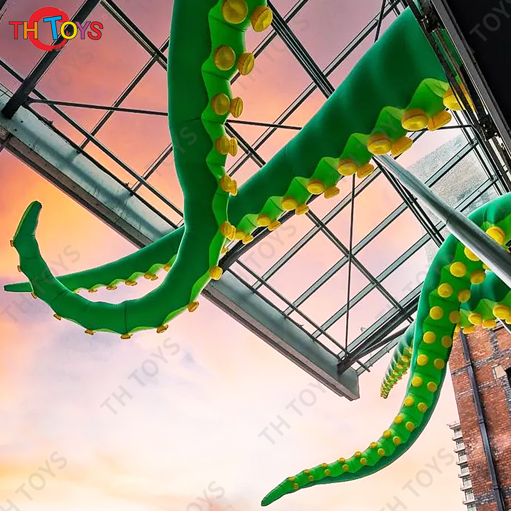 Free air ship to door! New Halloween party 3m 4m 6m long inflatable octopus tentacles leg for sale
