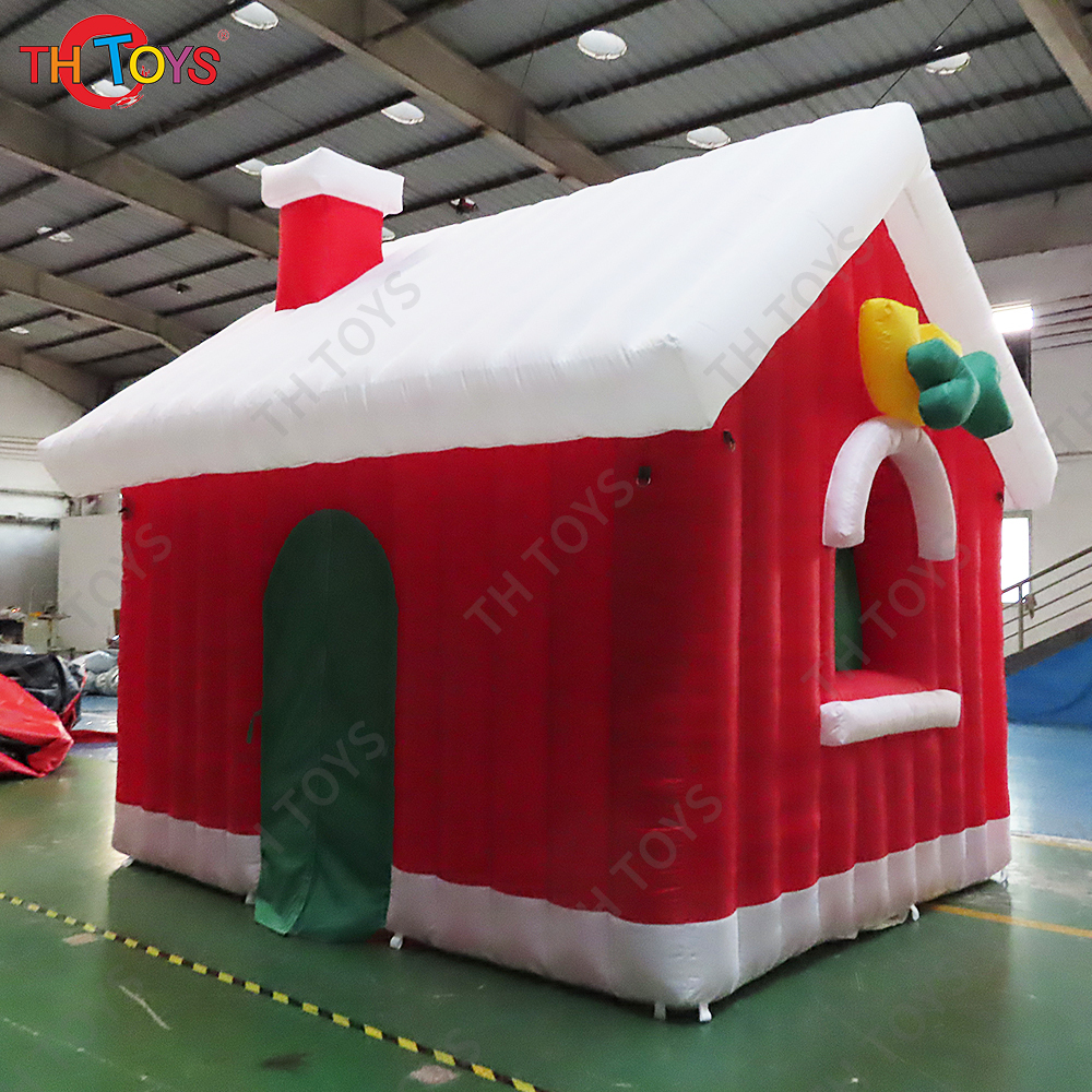 Free Shipping 2.5x2.5m Inflatable Christmas House Xmas Party Rental Santa Grotto for Sale