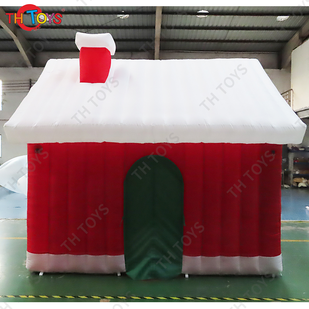 Free Shipping 2.5x2.5m Inflatable Christmas House Xmas Party Rental Santa Grotto for Sale
