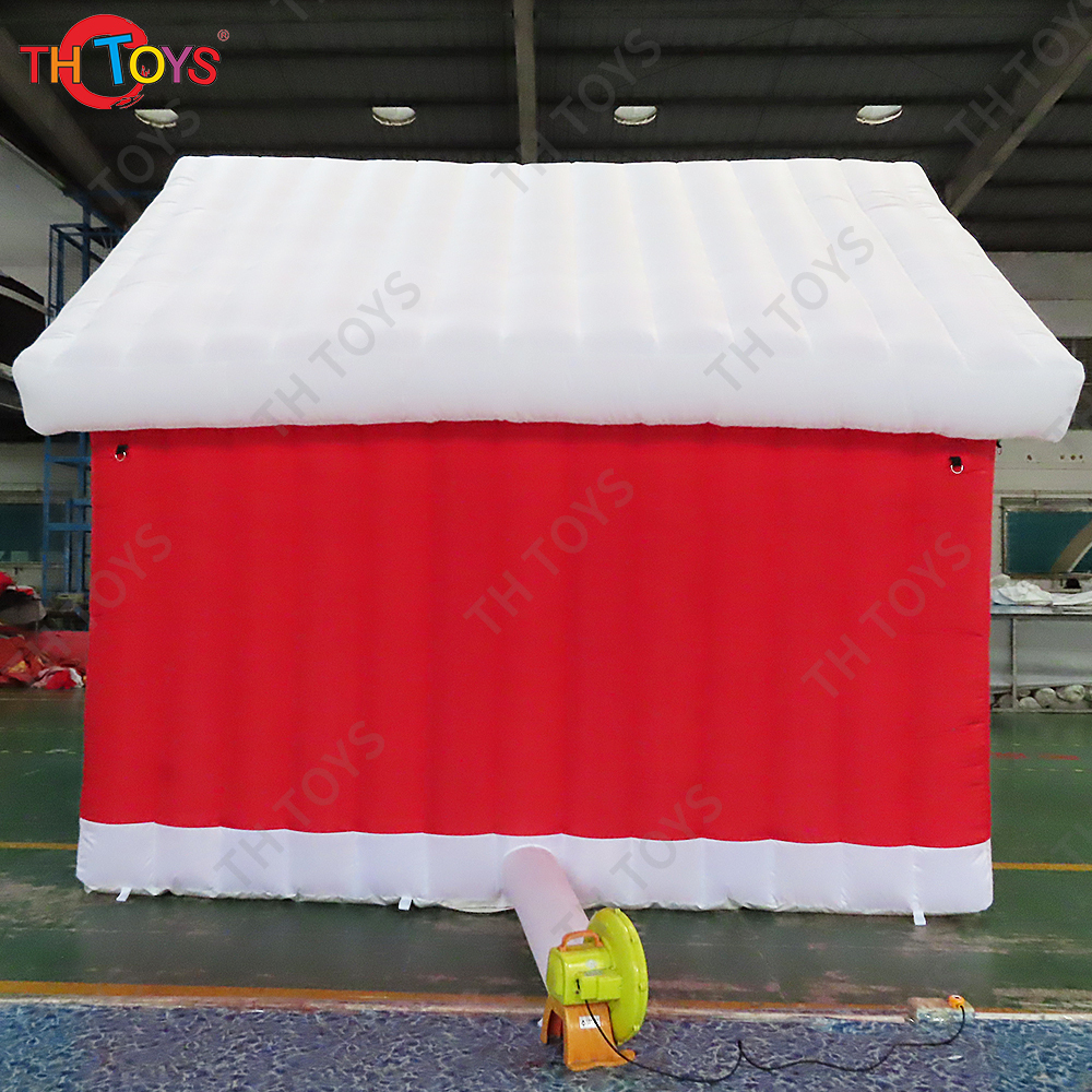 Free Shipping 2.5x2.5m Inflatable Christmas House Xmas Party Rental Santa Grotto for Sale