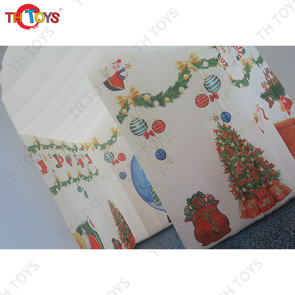 Free air ship to door!3x3x2.5m high Christmas decorations giant Inflatable Santa Grotto, Christmas house tent inflatable