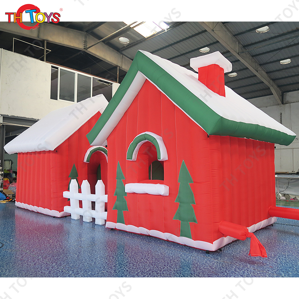 Free Shipping Giant Inflatable Christmas House for Sale Outdoor Inflatable Santa House Event Tents