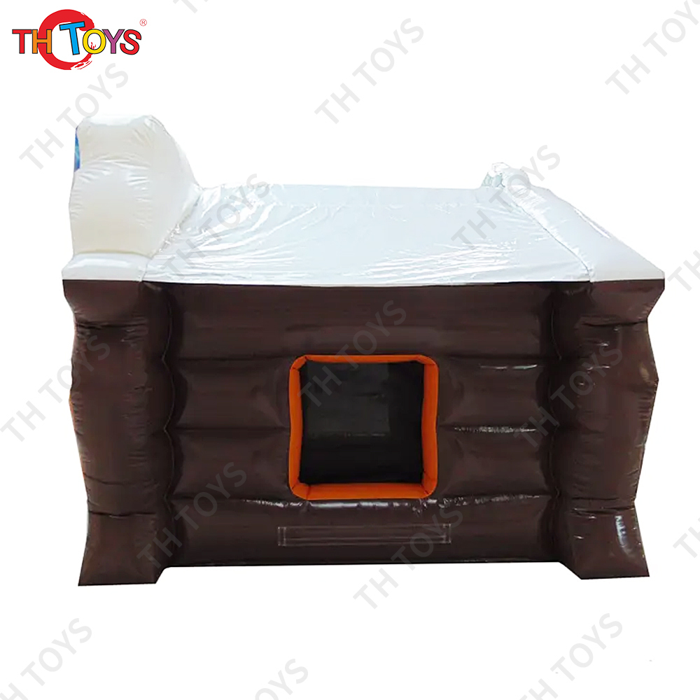 Free ship to door, Christmas decoration santa's grotto inflatable santa tent house for event advertising