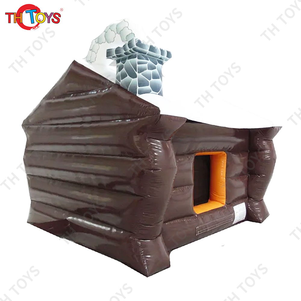 Free ship to door, Christmas decoration santa's grotto inflatable santa tent house for event advertising