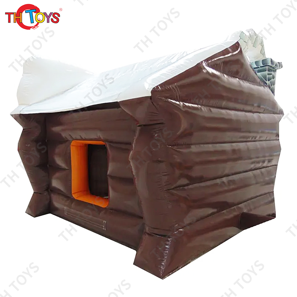 Free ship to door, Christmas decoration santa's grotto inflatable santa tent house for event advertising