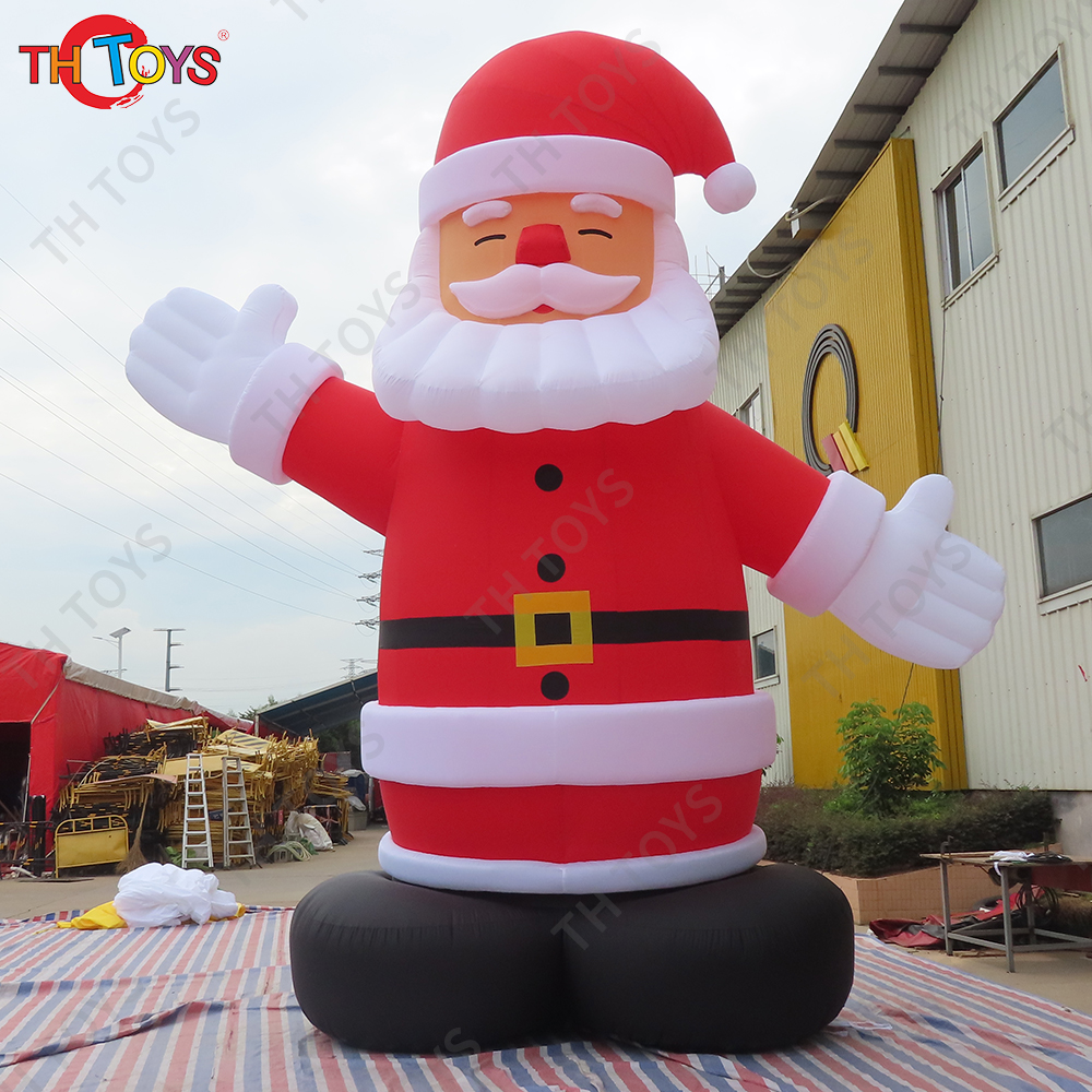 Free air ship to door! 20ft 6m high Inflatable custom giant christmas santa claus for outdoor decoration