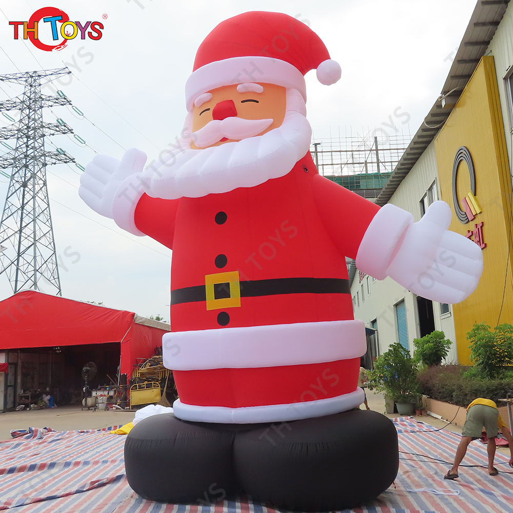 Free air ship to door! 20ft 6m high Inflatable custom giant christmas santa claus for outdoor decoration