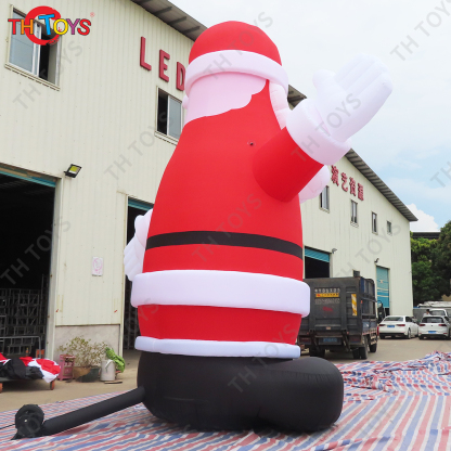 Free air ship to door! 20ft 6m high Inflatable custom giant christmas santa claus for outdoor decoration