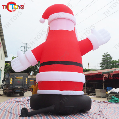 Free air ship to door! 20ft 6m high Inflatable custom giant christmas santa claus for outdoor decoration