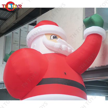 Inflatable Santa Claus Wall Climbing Christmas Decoration with Built-in blower New Year Party Outdoor Ornament