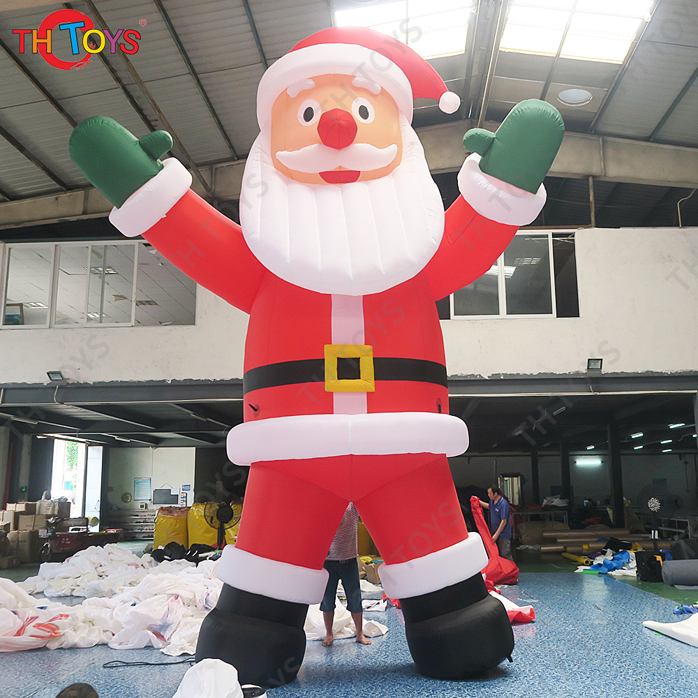 Merry Christmas 10m 33ft tall giant Inflatable Santa Claus Father Christmas old man inflatable outdoor