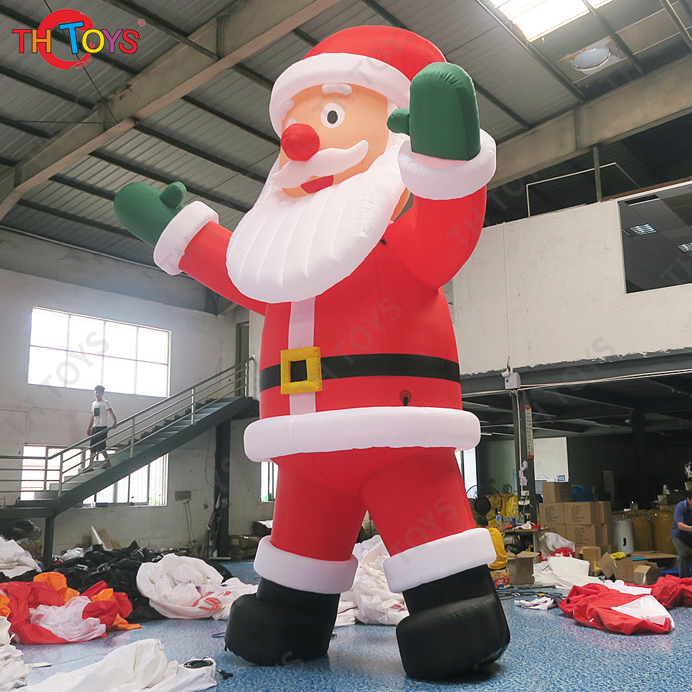Merry Christmas 10m 33ft tall giant Inflatable Santa Claus Father Christmas old man inflatable outdoor