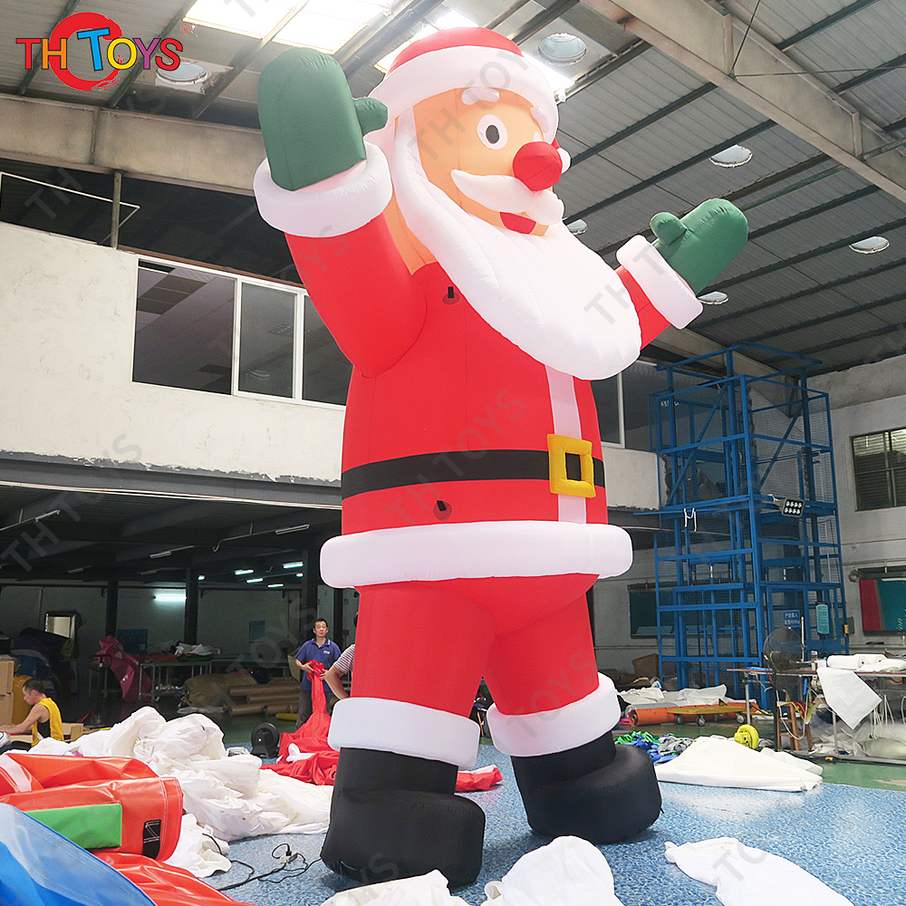 Merry Christmas 10m 33ft tall giant Inflatable Santa Claus Father Christmas old man inflatable outdoor