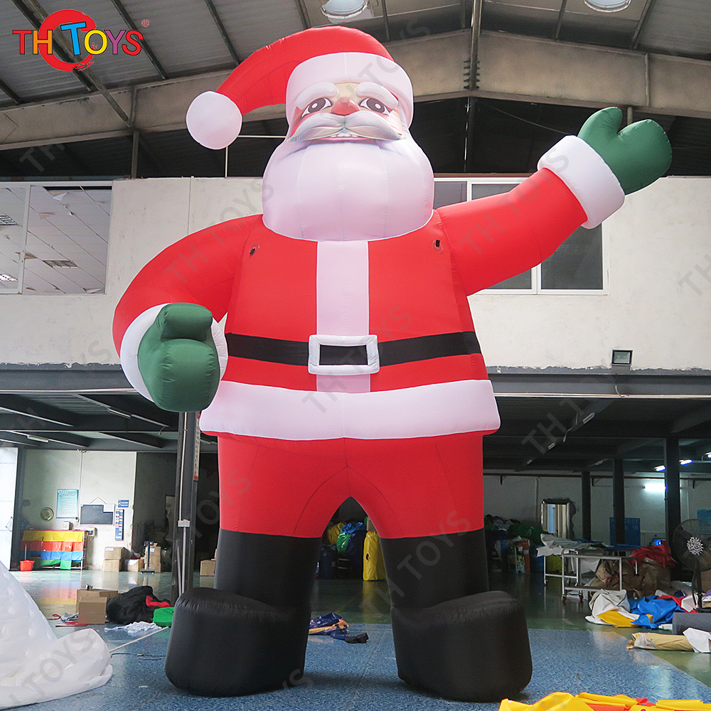 With Air Shipping Outdoor Christmas Inflatable Giant Santa with Light Father Christmas Old Man Santa Claus Decoration