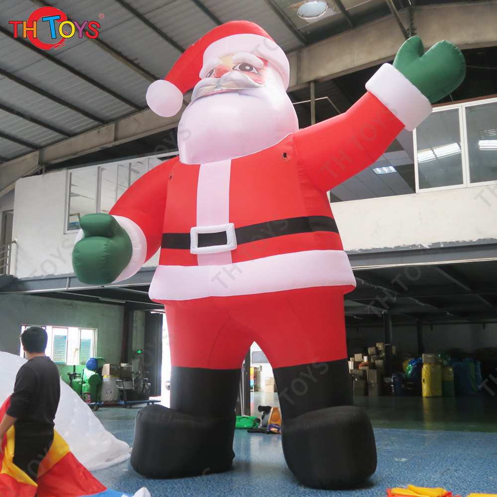 With Air Shipping Outdoor Christmas Inflatable Giant Santa with Light Father Christmas Old Man Santa Claus Decoration
