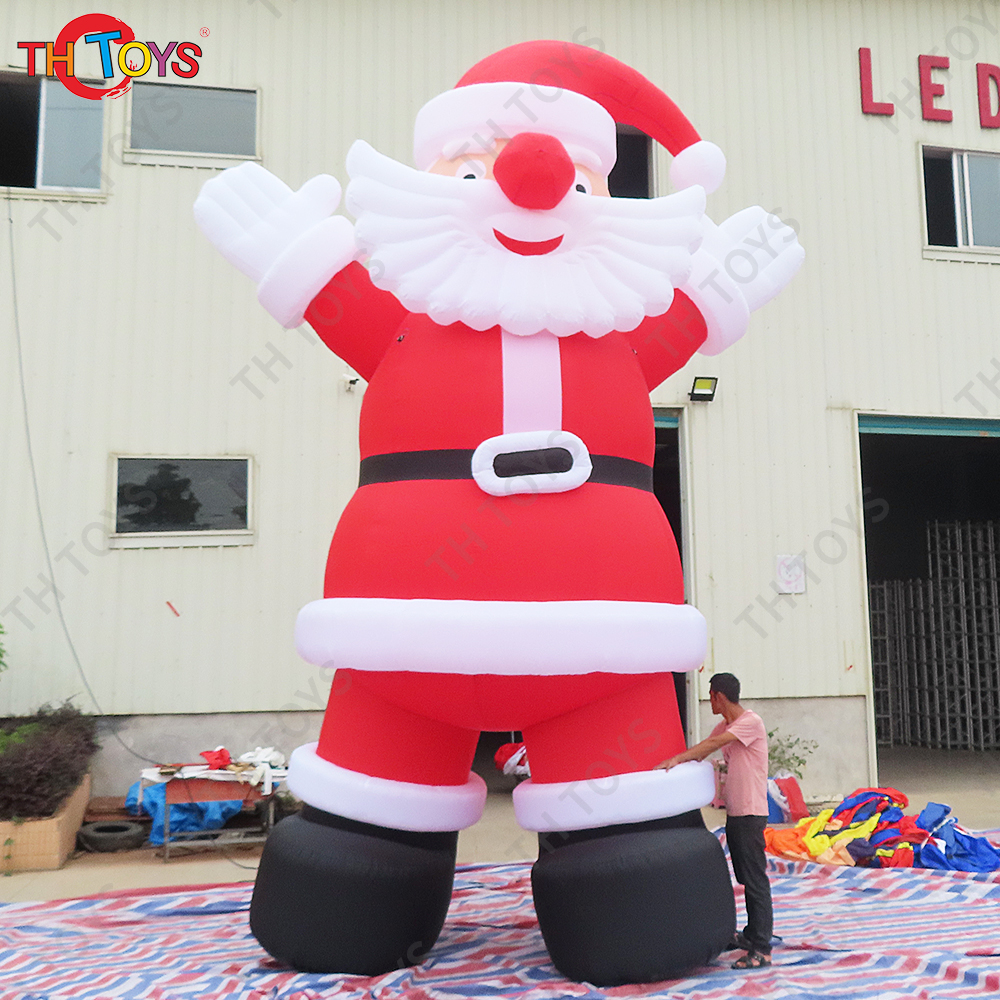 Free Shipping Giant Inflatable Santa Claus with White Mustache Christmas Decorations for Sale