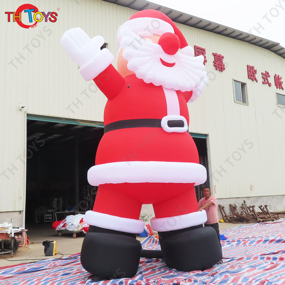 Free Shipping Giant Inflatable Santa Claus with White Mustache Christmas Decorations for Sale
