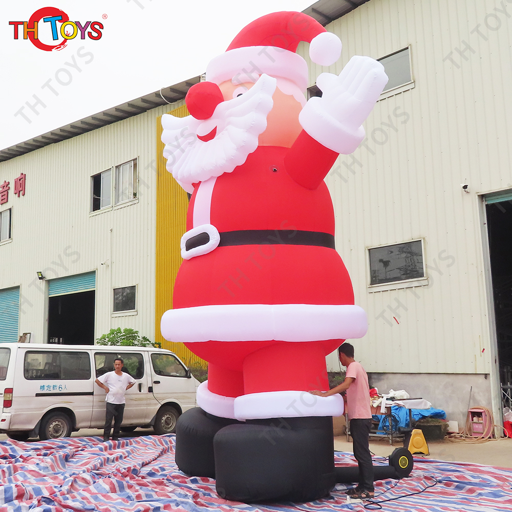 Free Shipping Giant Inflatable Santa Claus with White Mustache Christmas Decorations for Sale