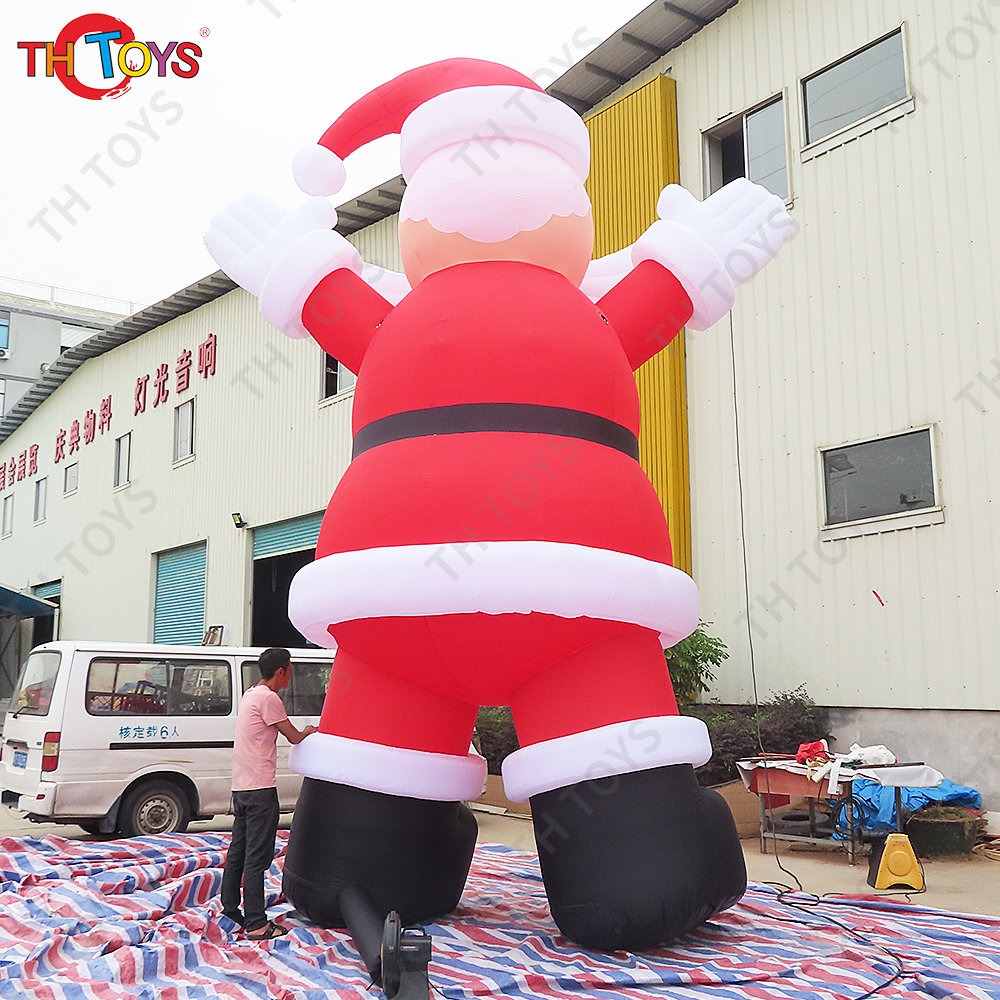 Free Shipping Giant Inflatable Santa Claus with White Mustache Christmas Decorations for Sale