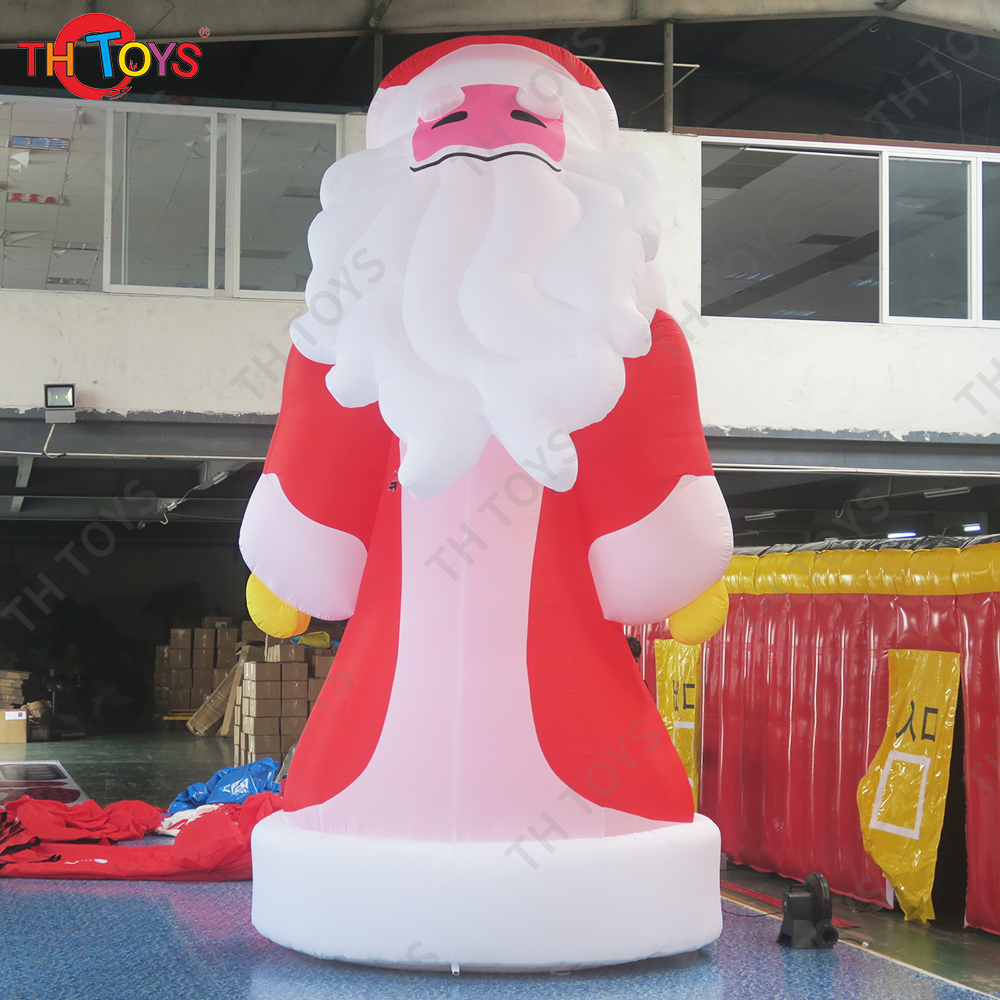 free shipping to door,4m/6m/8m high advertising large outdoor christmas inflatable standing santa claus father old man