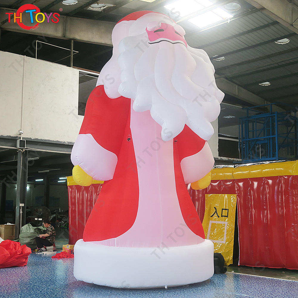 free shipping to door,4m/6m/8m high advertising large outdoor christmas inflatable standing santa claus father old man