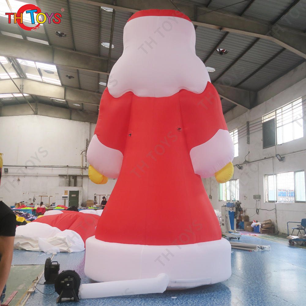 free shipping to door,4m/6m/8m high advertising large outdoor christmas inflatable standing santa claus father old man