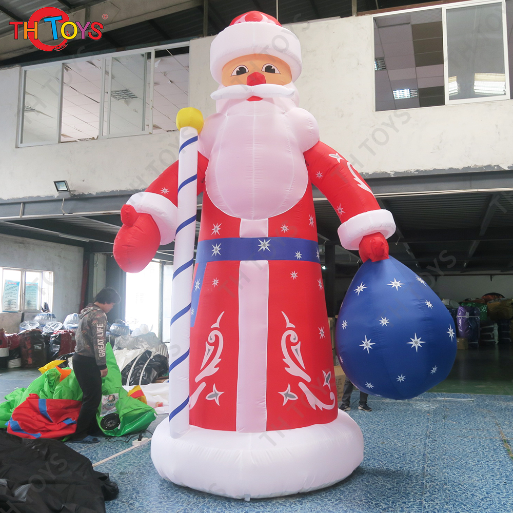 6m Hot Sales Giant Inflatable santa claus balloon for Christmas decoration