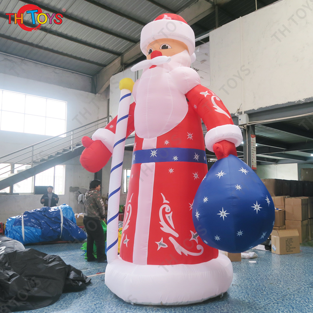 6m Hot Sales Giant Inflatable santa claus balloon for Christmas decoration